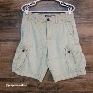 Vtg American Eagle Cargo Shorts 30 Stone Beige Streetwear Outdoor Gorpcore Y2K